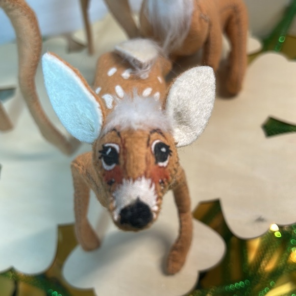 Annalee deer family.  Stage, doe, fawn - Picture 3 of 10